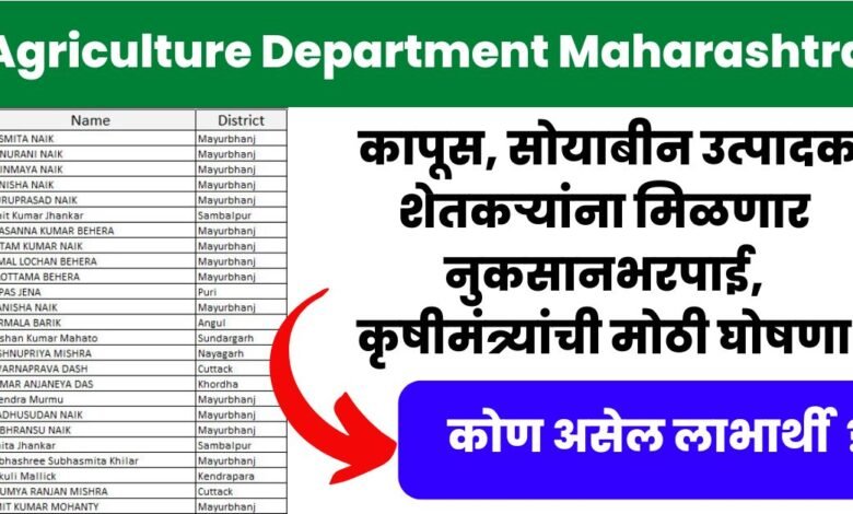 Agriculture Department Maharashtra