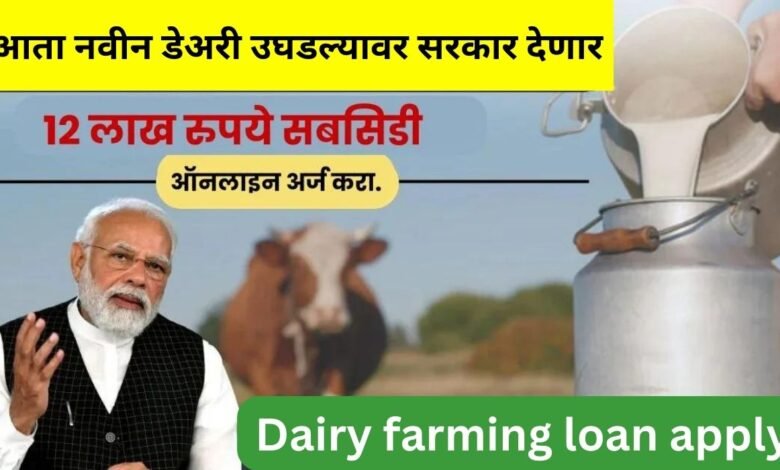 Dairy farming loan apply